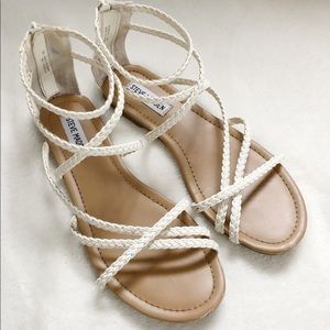 Steve Madden - White Gladiator Sandals